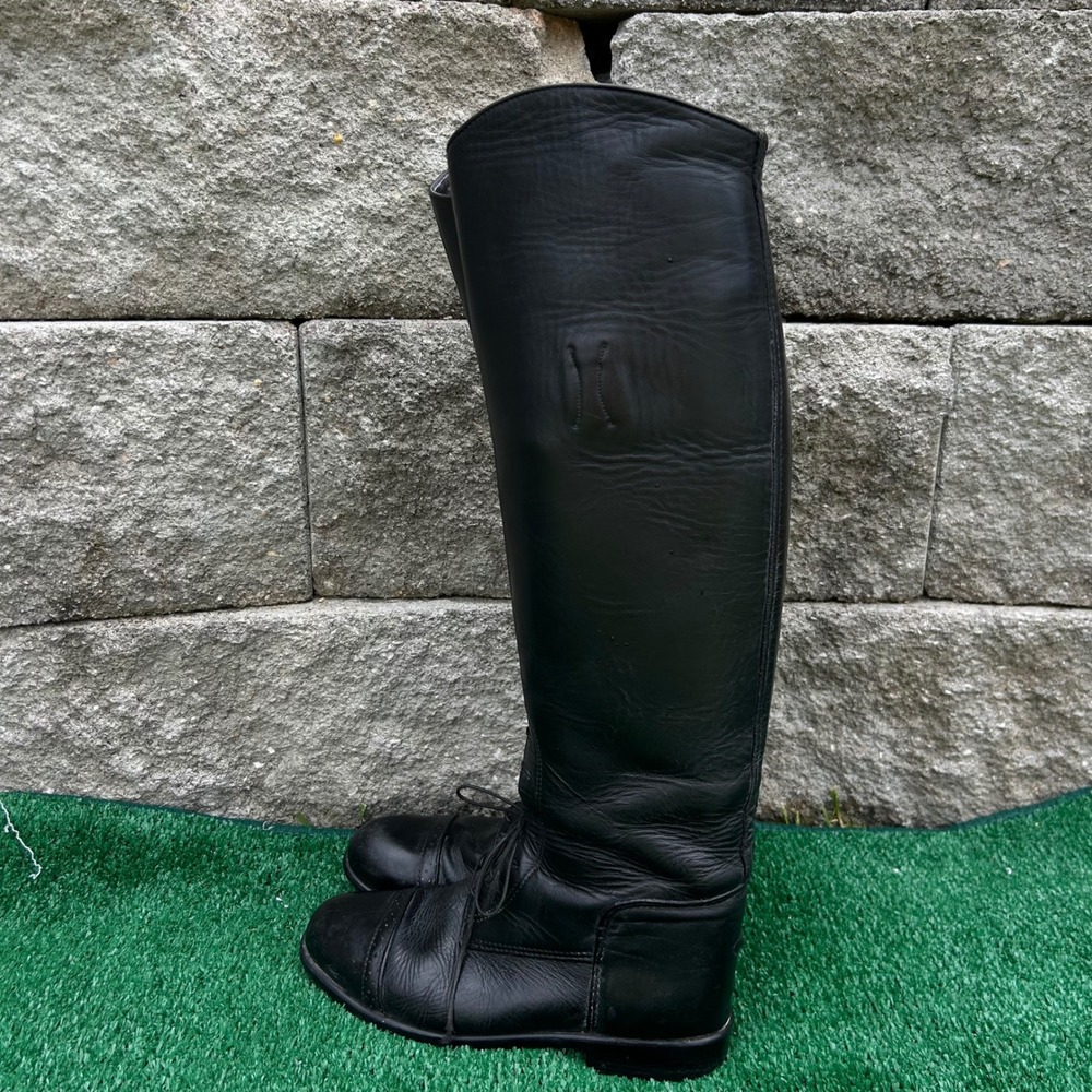 Devon Aire Black Leather Tall Riding Field Boots Womens 8 R/85 99 71 05